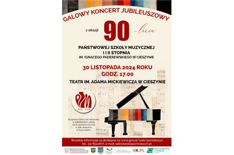 Galowy Koncert Jubileuszowy z okazji 90-lecia PSM w Cieszynie